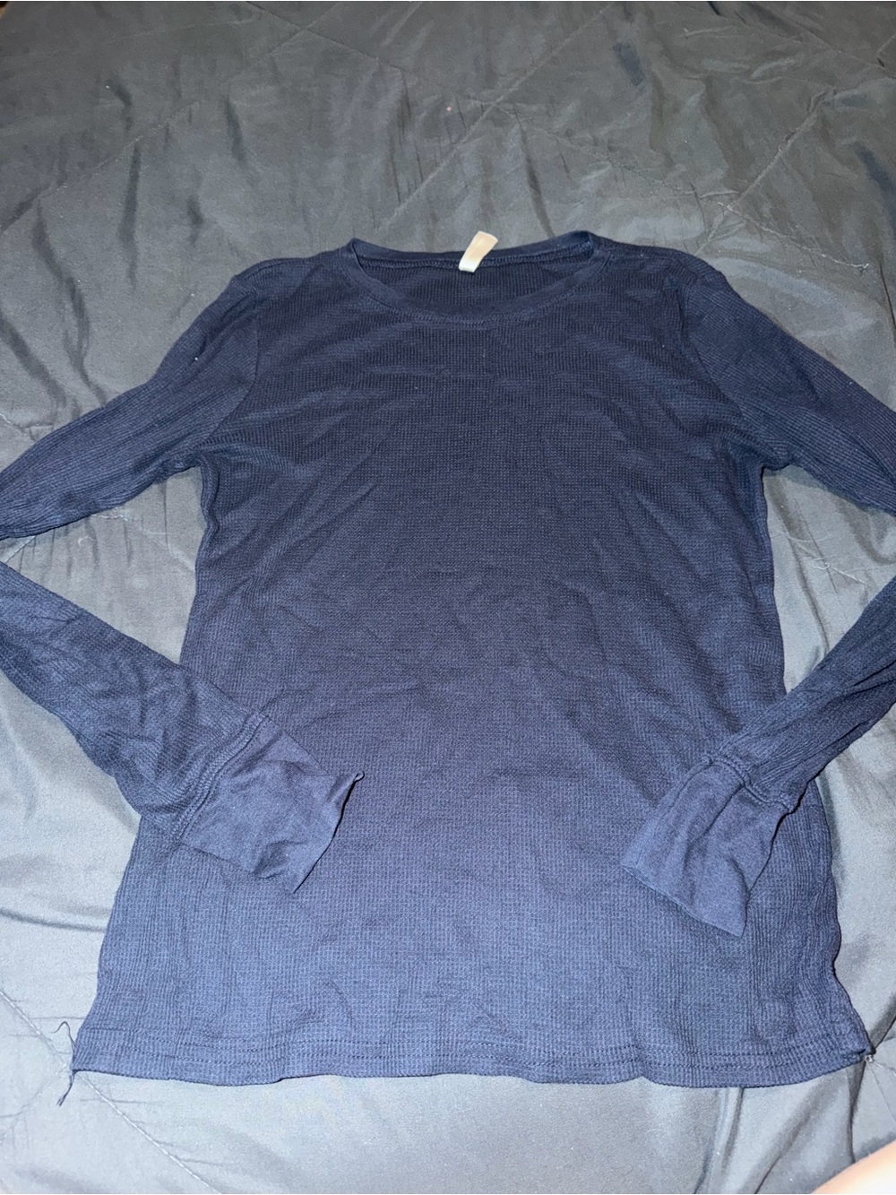 Men's Long-Sleeve Navy Thermal Shirt